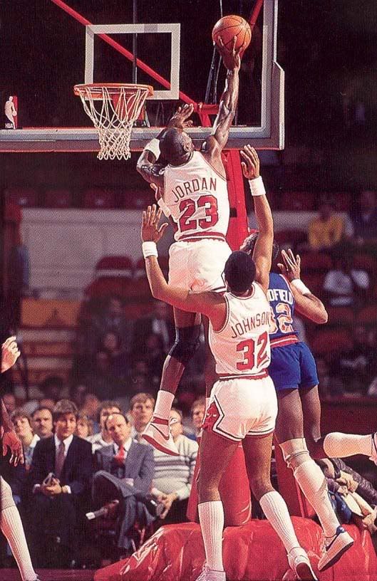 Michael Jordan Blocks Pistons Lay Up Photo by Photobucket